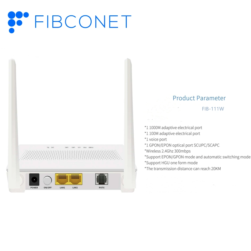 De Fibra Óptica FTTH Ont Epon Gpon de red óptica 5G compatibles con WiFi, CATV ONU con Huawei