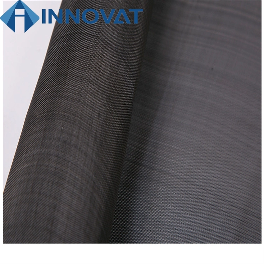 24 50 60 80 Mesh Black Metal Wire Carbon Cloth/ Plain Weave Mild Steel Black Wire Cloth