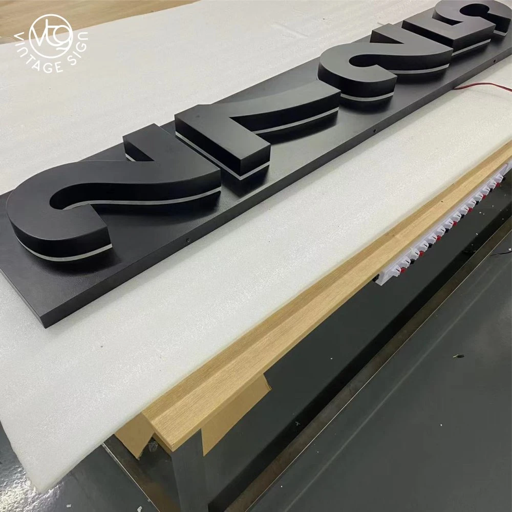 Signboard Letter Outdoor Sign Companies Steel Light up Letter Signs