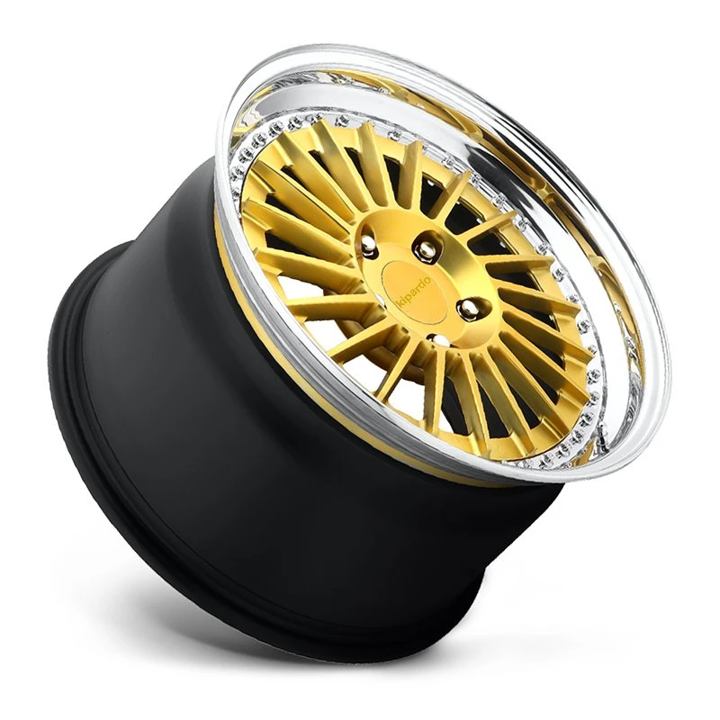 Kipardo Alloy Wheel Car Rim 15 16 17 18 19 20 Inch Rines Golden White Black Polished Racing 4X100 5X100 4X108 5X112 5X114.3 5X120