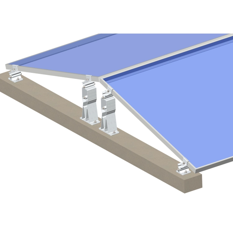 Solar Ballasted Flat techo montaje PV Paneles Solares ajustables montaje Sistema