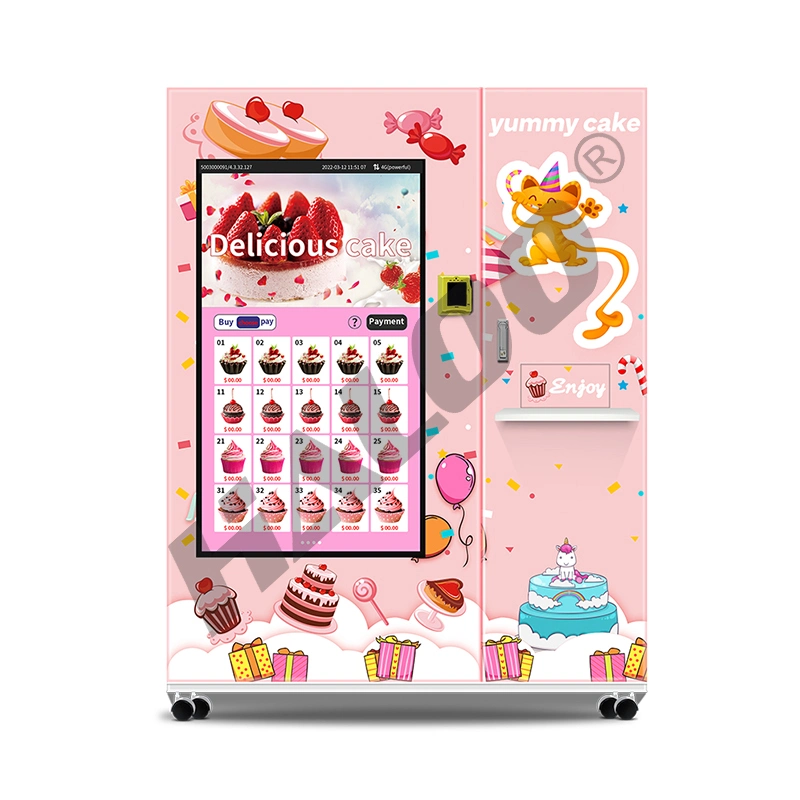 Dessert Vending Machine Erdbeere Chessecake Vending Machine mit Aufzug und Großer Touchscreen