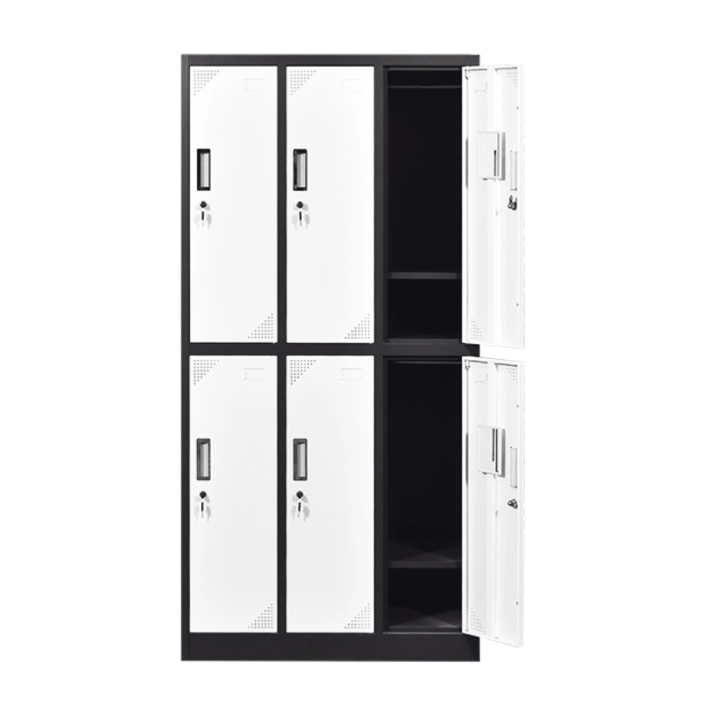 Muebles de oficina modernos estilo Armario metálico grande Storage 6 puertas armario del Hospital de acero