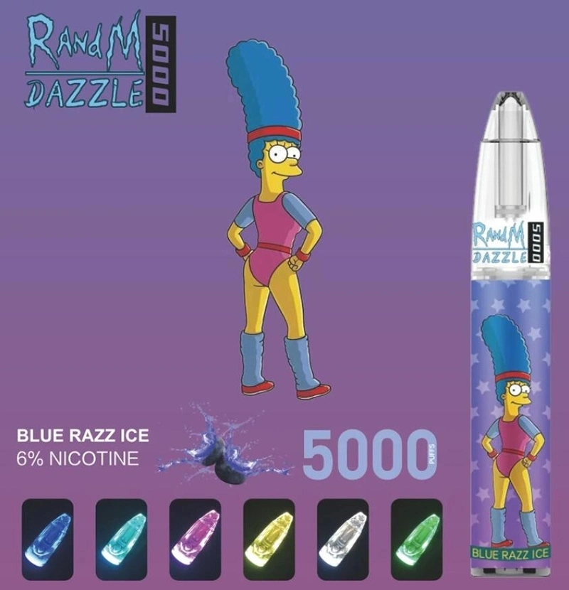 2022 El Buen Gusto Envío rápido Fumot Randm Dazzle 5000 inhalaciones de 6% de sal de la nicotina Vape desechables