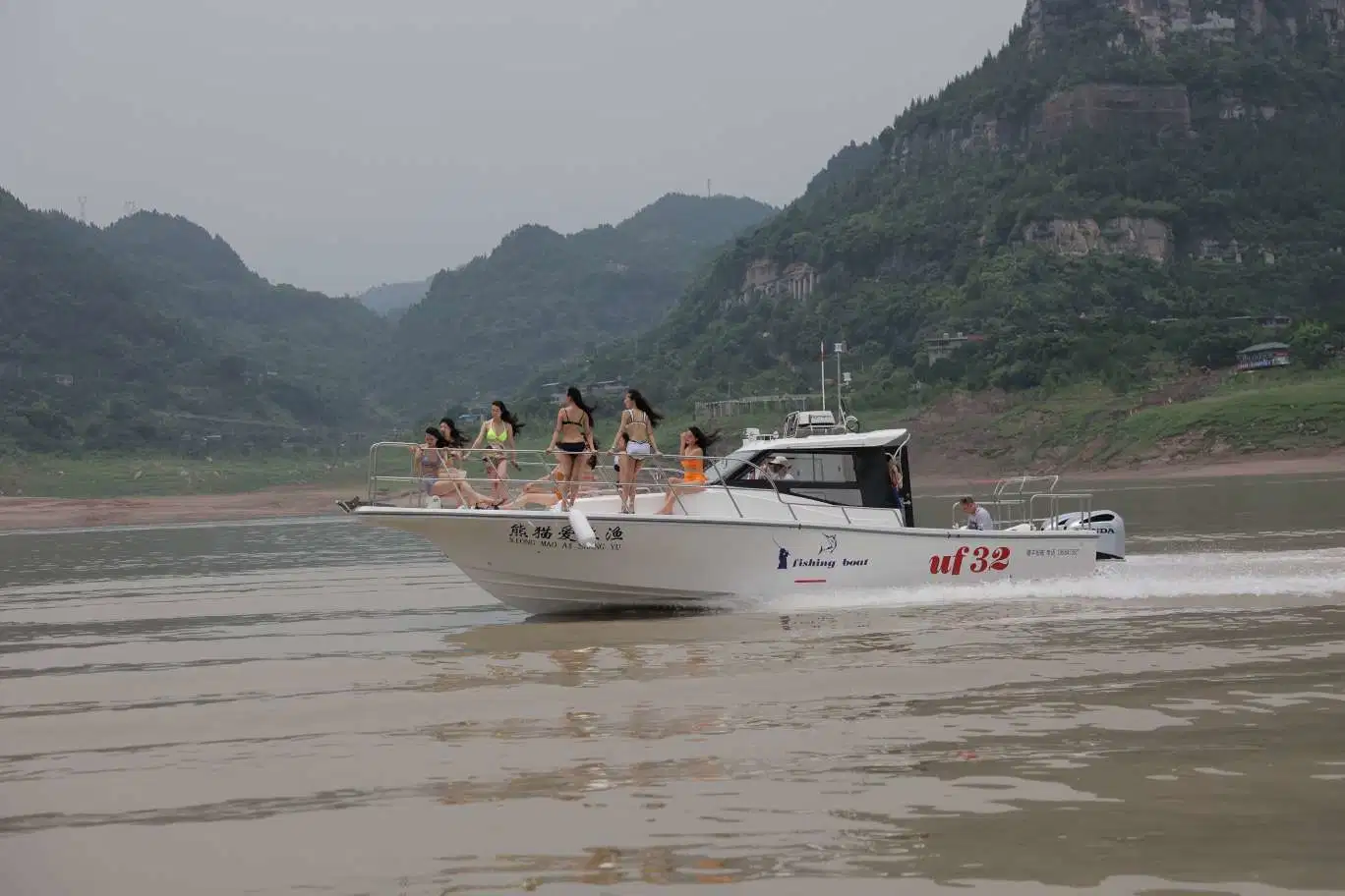 32FT 10.35mcheap High quality/High cost performance  Open Easy Cabin Fiberglass Fishing Panga Boat