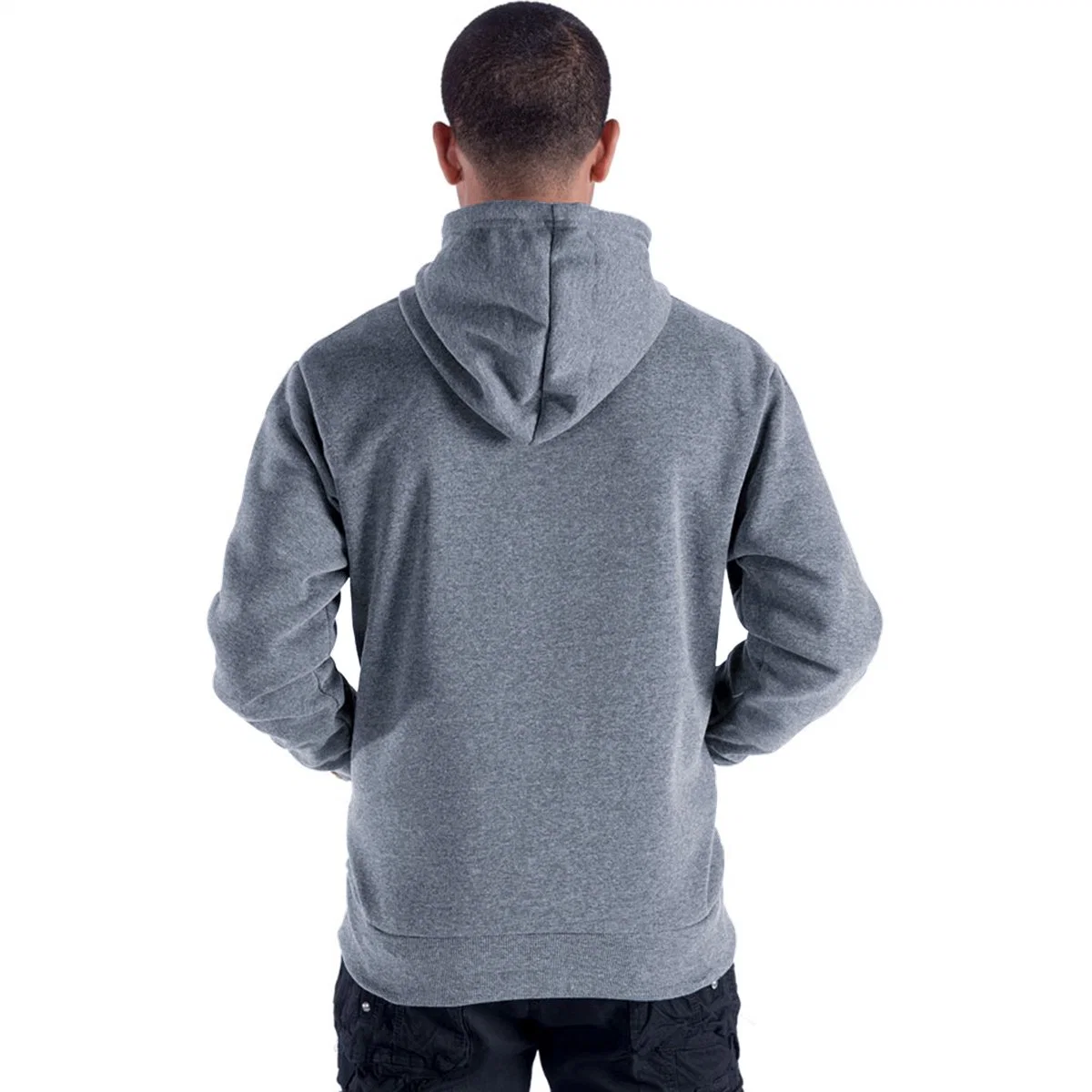 Men's Full Zip Hoddie with Drawstring Customize Logo