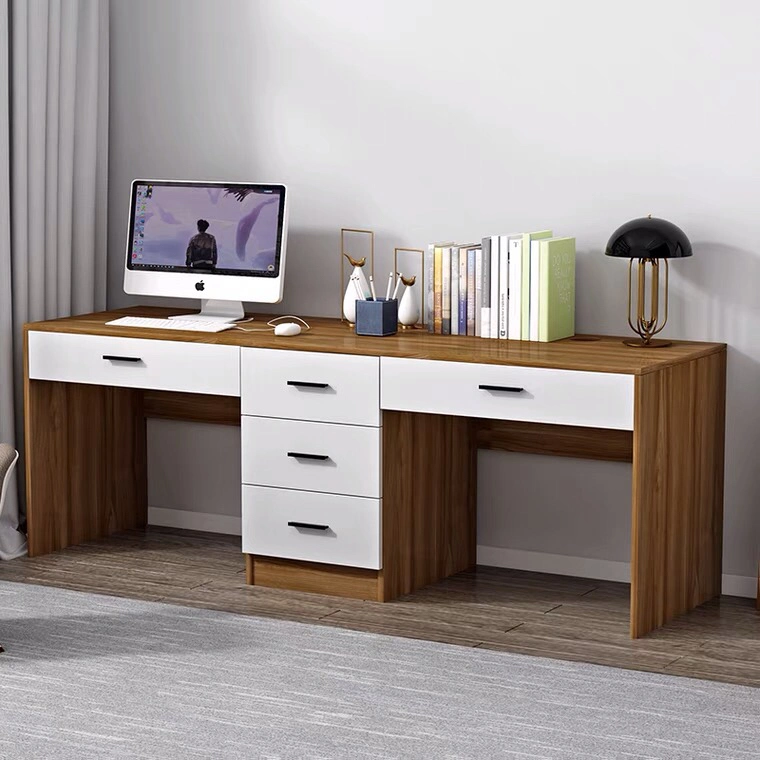 Casa moderna em madeira mesa de computador de secretária Secretárias com estante Drawer