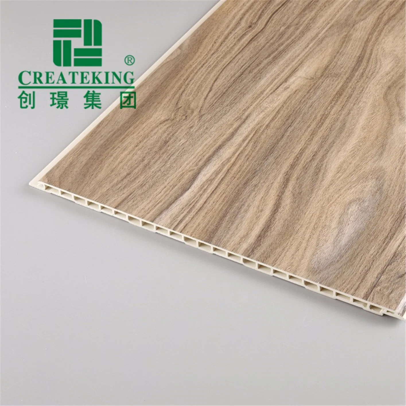 Foshan Proveedor Venta caliente Panel de pared de techo PVC de grano de Madera Para decoración