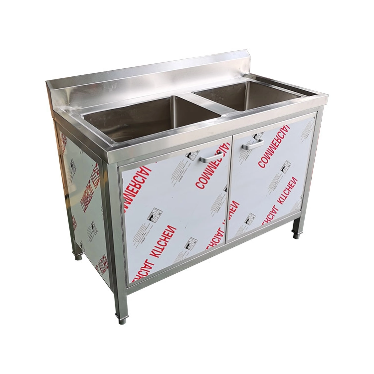 armario de cocina comercial de acero inoxidable para procesamiento de alimentos as mesa de trabajo