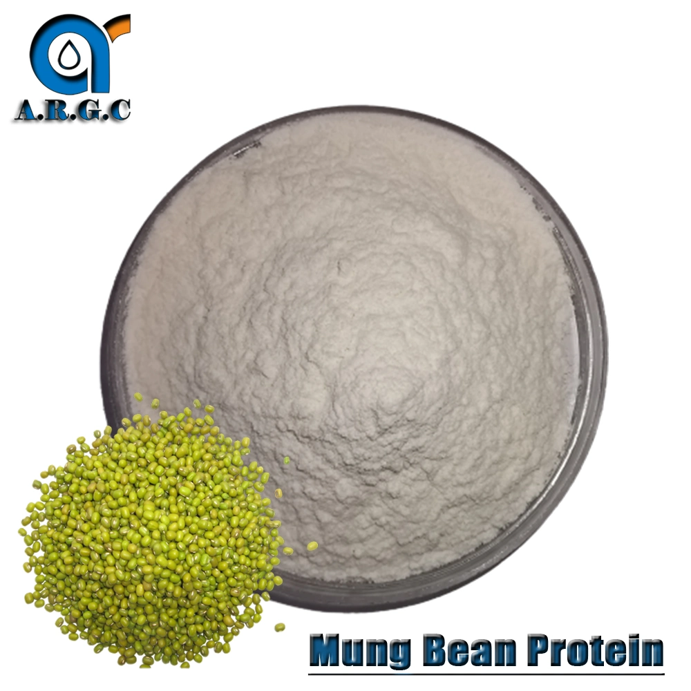Massa orgânica não OGM 80% Mung Bean Protein Top Quality Aditivos alimentares aditivos alimentares proteína de feijão Mung orgânica isolada para Bolos