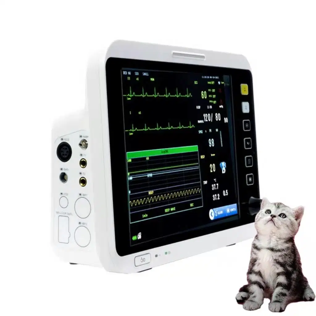 Portable Multi-Parameter Monitor de signos vitales del monitor de paciente manufactura Monitor veterinario