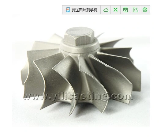 Superalloy Investment Casting Turbine Wheel für Gasturbine verwendet