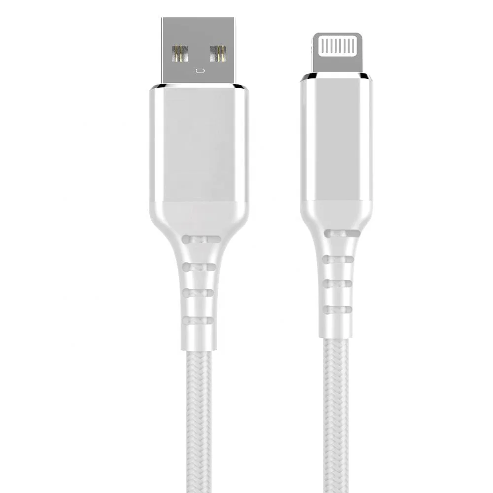 Mfi Licensed Nylon Braided Lightning USB Cable 3m Mfi Certified USB a to Lightning 2.4A Quick Charge for iPhone Mobile Phone