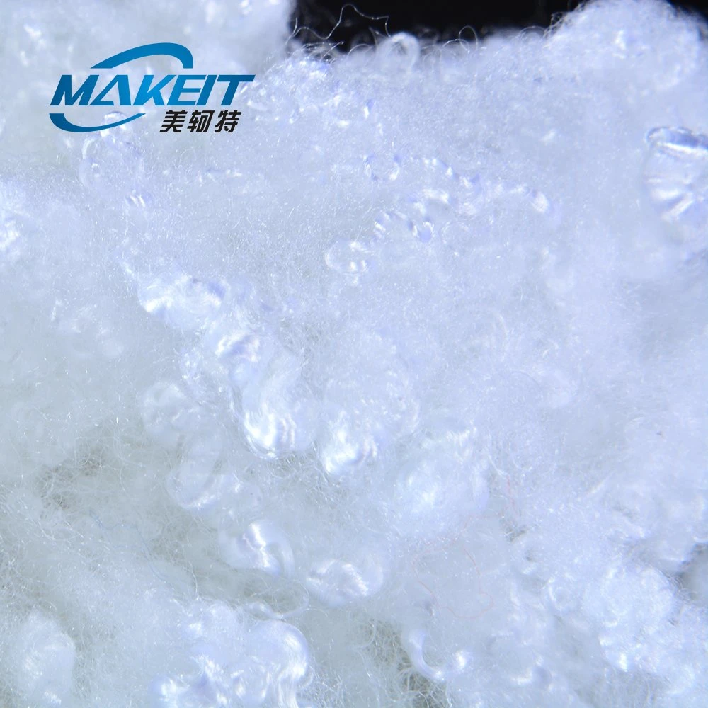 Fashion Eco-Friendly White Filling Material Staple Virgin Hollow Conjugated Polyester Fiber