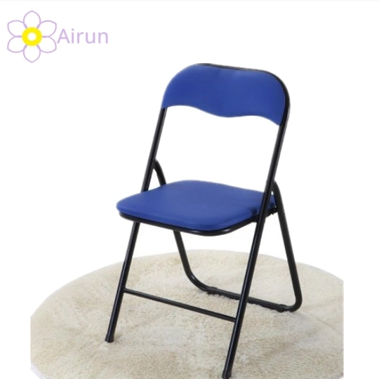 Wholesale/Supplier Used Wedding Foldable Party Metal Frame PU Cover Double Sponge Folding Chairs