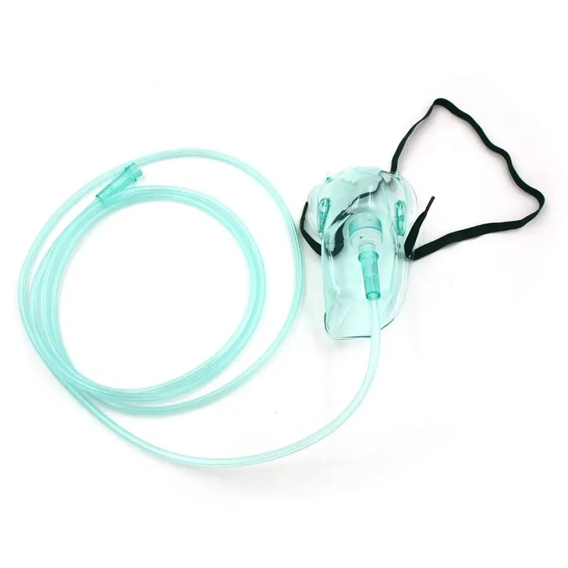 Medical Disposable Suppliers Good Quality Simple Oxygen Masks with Connecting Tube