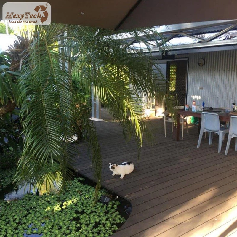 WPC Exterior Decking 145*21mm Poplur Balcony Decoration Material Easily Installed