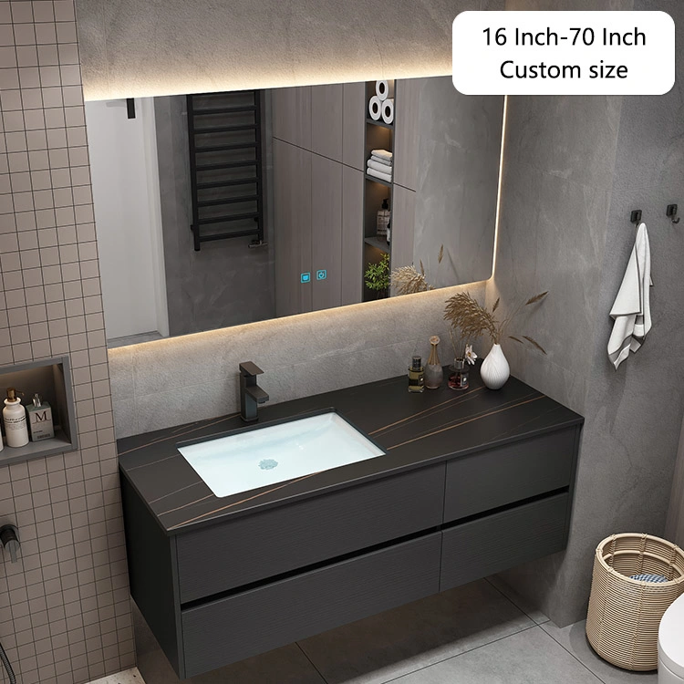 Wash Basin Bathroom Vanity with Lights Antifrog Smart Mirror Function