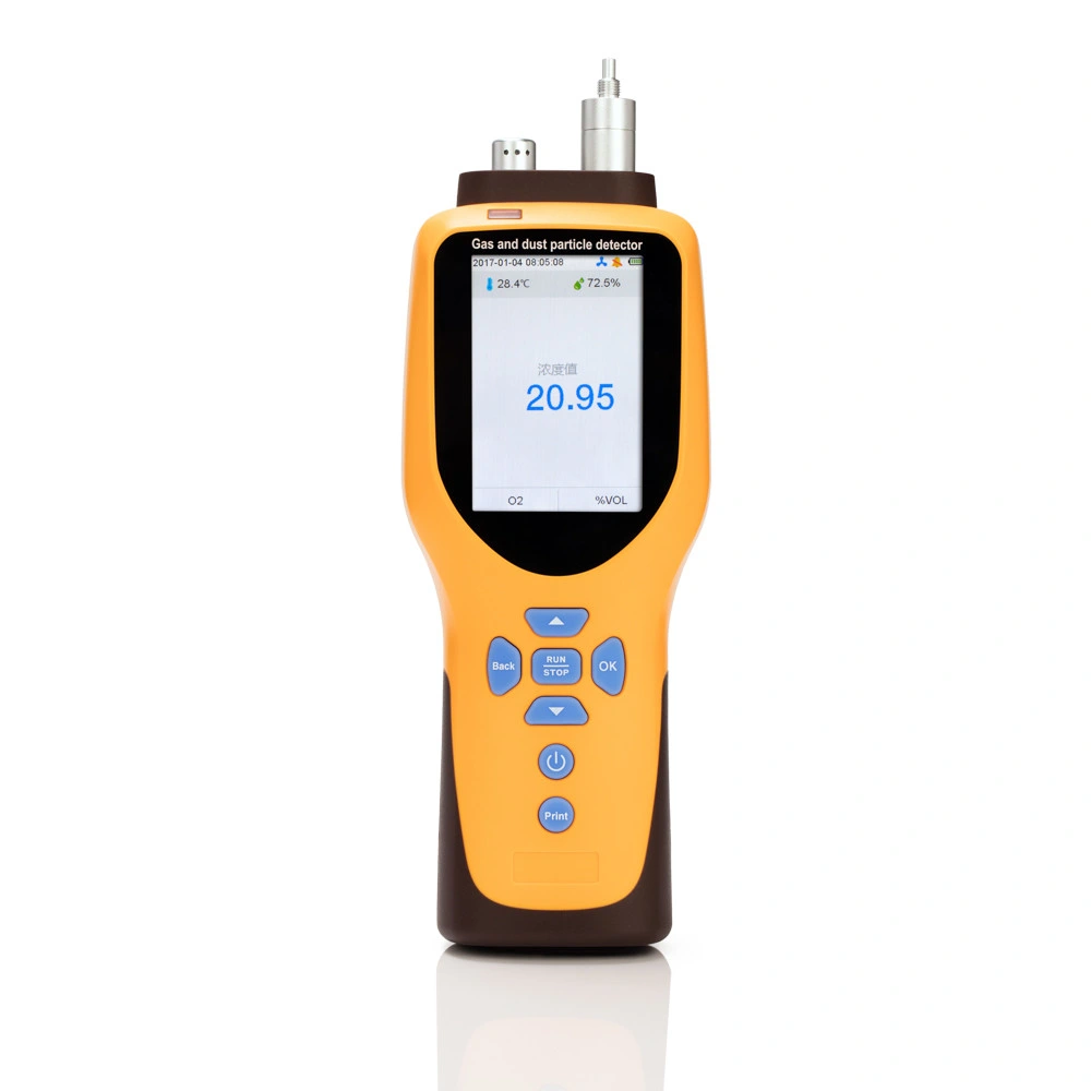 Ordinateur de poche haute précision de l'automobile Type d'aspiration de pompe 4 en 1'analyseur de gaz de l'oxygène de l'analyseur analyseur de gaz d'alarme d'échappement