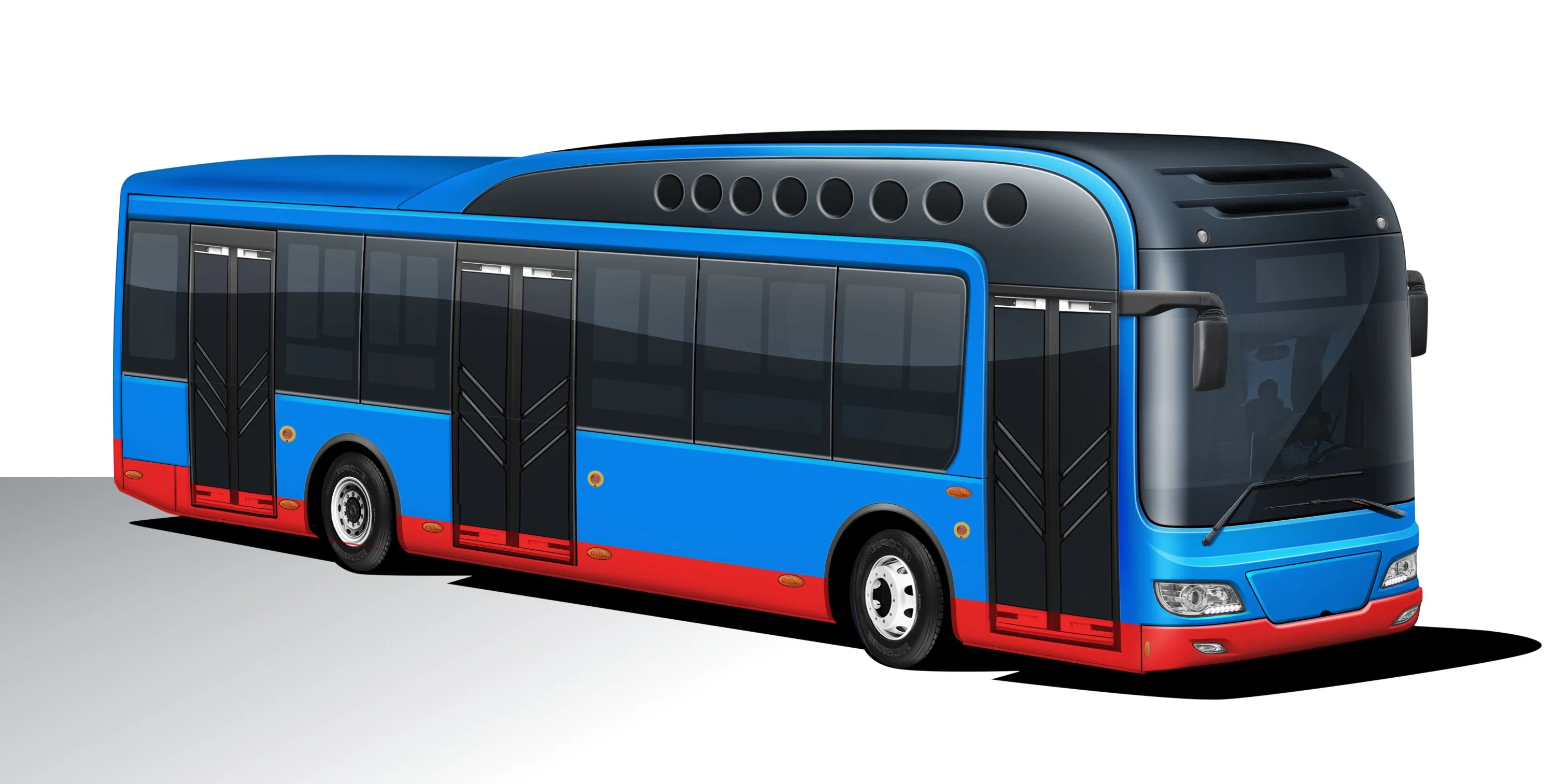 Syp Sh6120de 12 Meter 60 Seat Diesel City Bus 280HP Euro 5 Engine Auto Gear Box 55 Seats 100 Passenger Laod BRT Bus