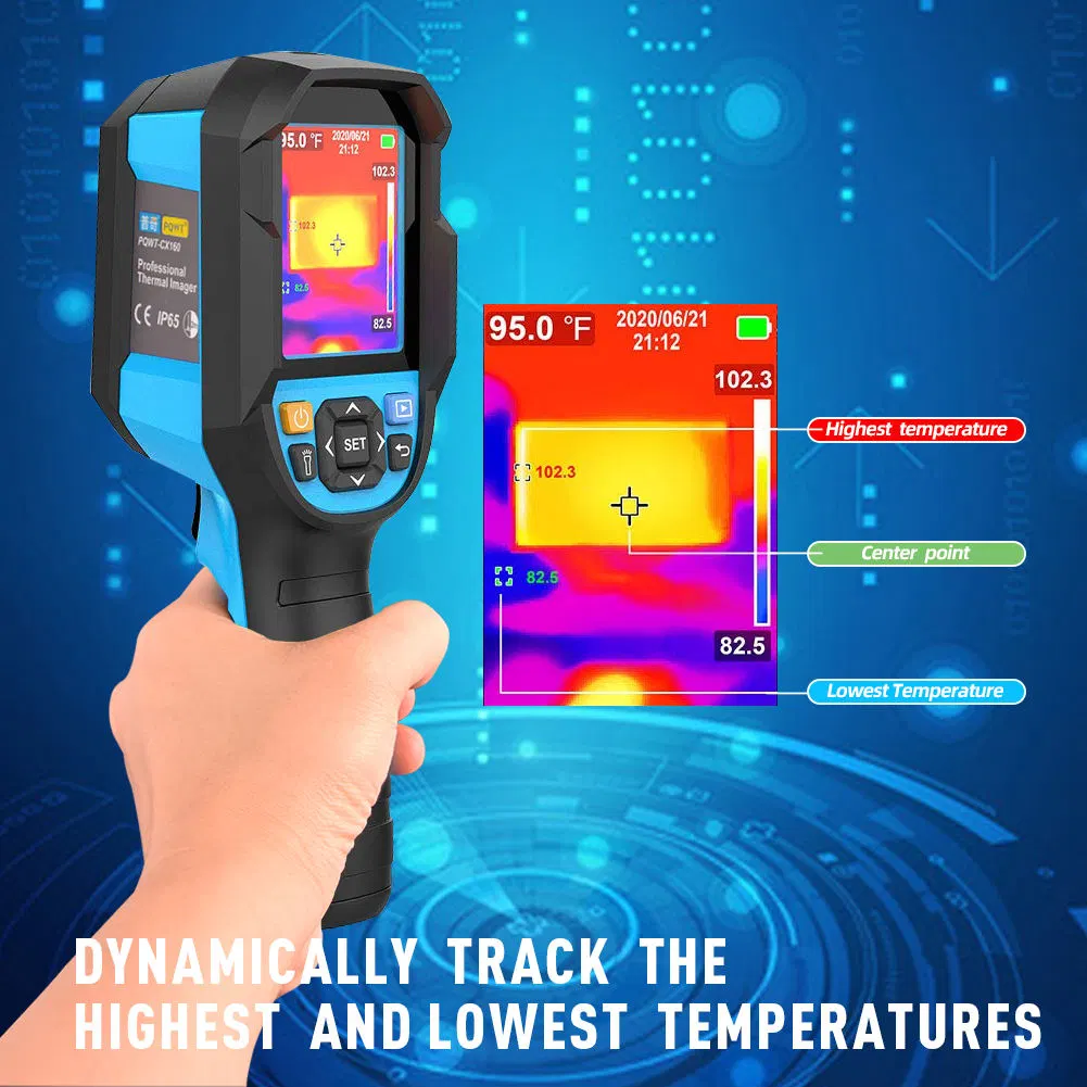 Pqwt-Cx160 Neue Produkt Imager Heizung Rohr Locator Wasser Leckage Reparatur Tragbare Wärmebildkamera Für Die Werkzeugaufnahme