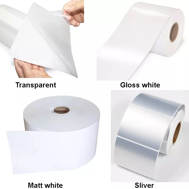 Premium Quality Direct Thermal Paper Labels Yellow Glassine Liner Jumbo Rolls