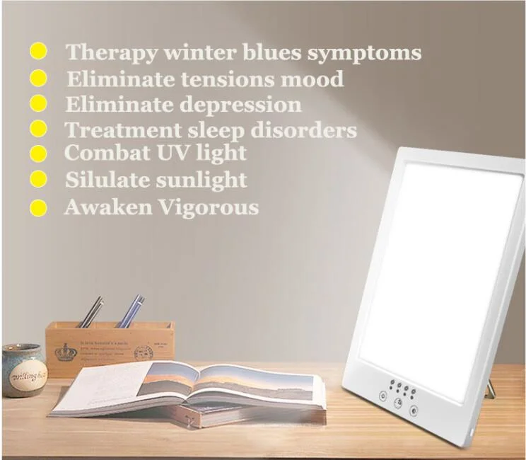 User-Friendly Light Therapy Lamp Handgeld Sad Dual Color Phototherapy Lamp for Reduces Energy Drops