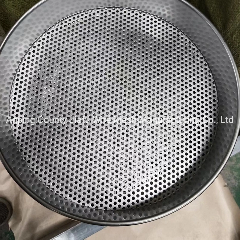 SS304 Round Type Perforated and Weavied Filter Screen