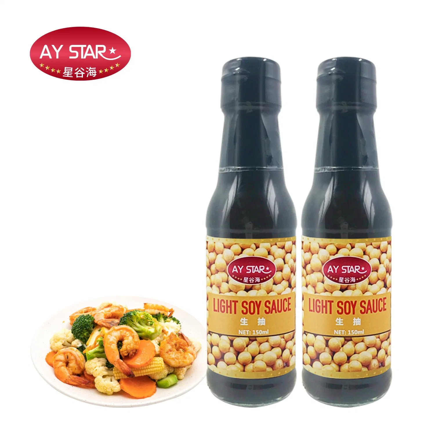 Superior Natural Brewed Fresh Soya Organic Glass Bottle Light Soy Sauce