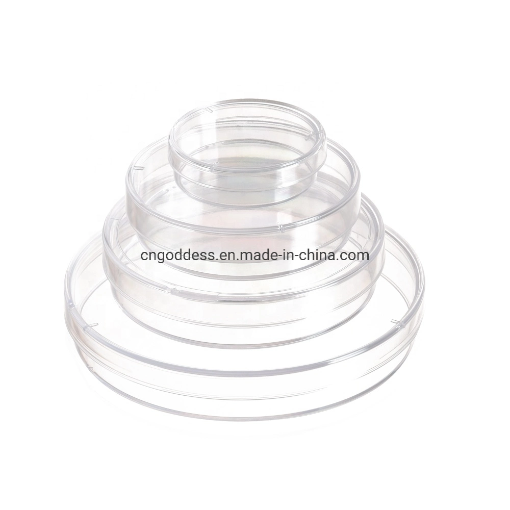 90mm Plastic Disposable Sterile Culture Petri Dish with Lid Lab Accessories