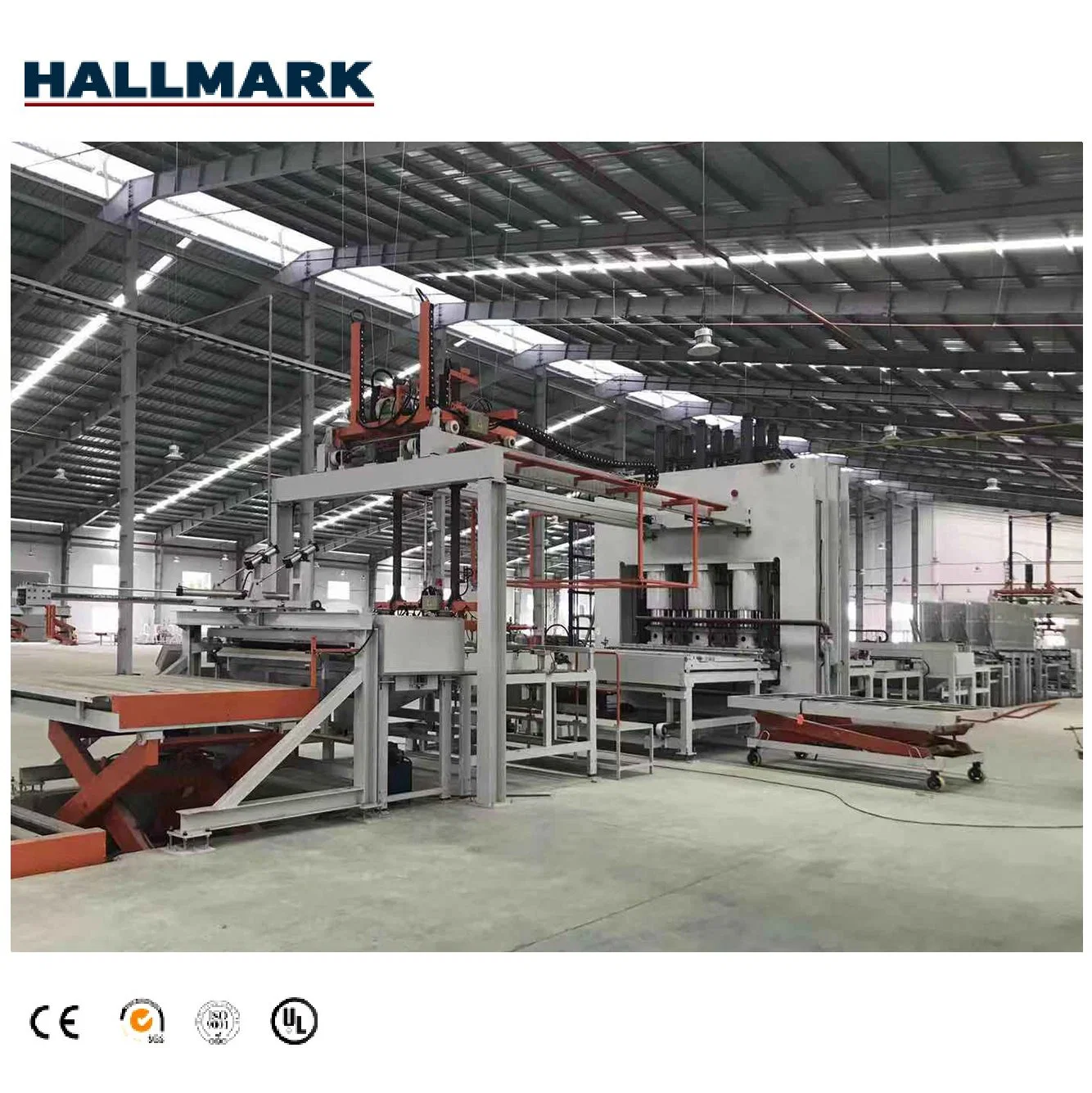 Easy Operation MDF Making Machine Board Hot Press Automatic Short Cycle Laminated Production Line