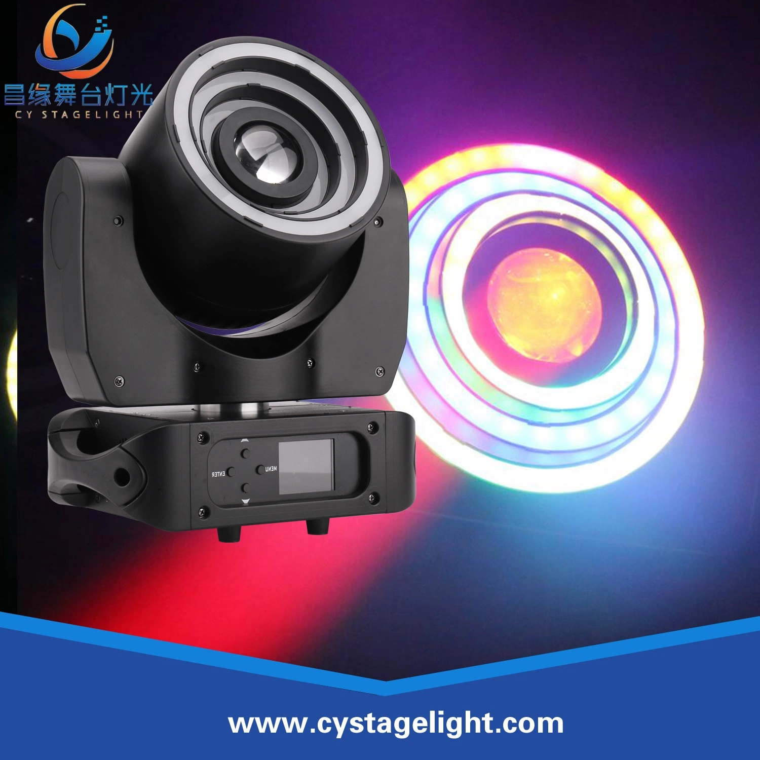 LED Moving Head Beam Wash Light 40W+76X0.2W Effect Lighting