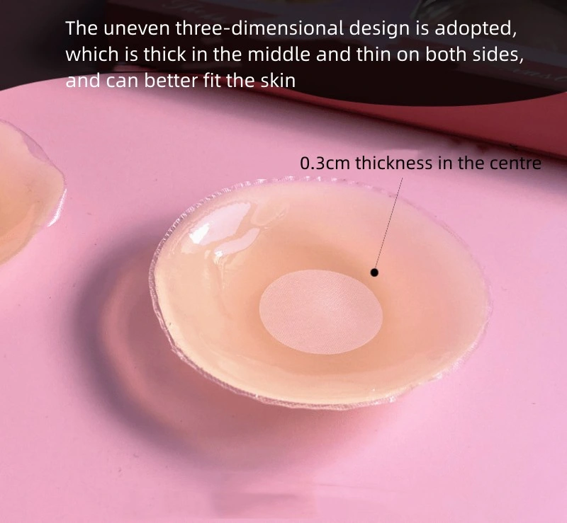 Adhesive Silicone Nipple Pasty 6.5cm Silicone Invisible Nipple Cover