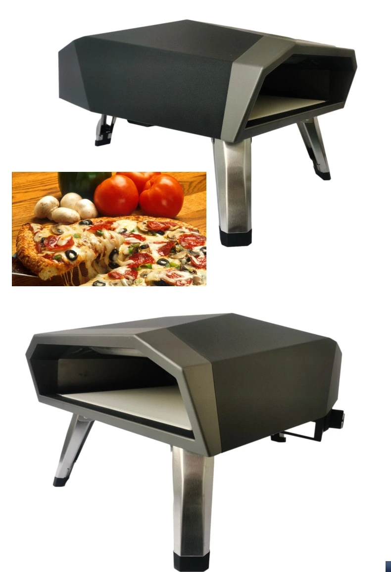 Horno de gas Pizza Maker Horno portátil con pizzas