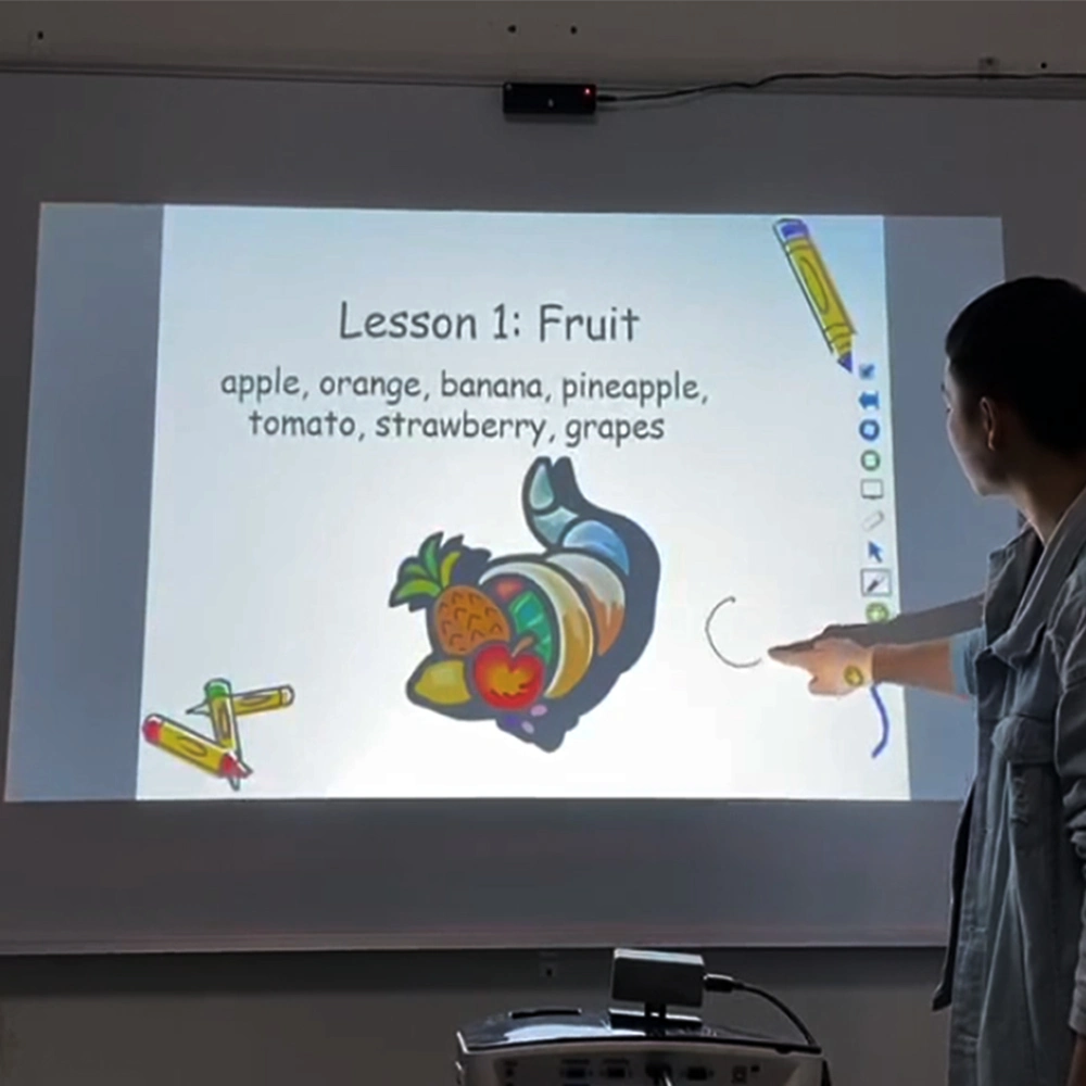 Fácil instalación de 100 puntos de toque la pantalla grande pizarra interactiva SMART Board para la reunión de capacitación de clase