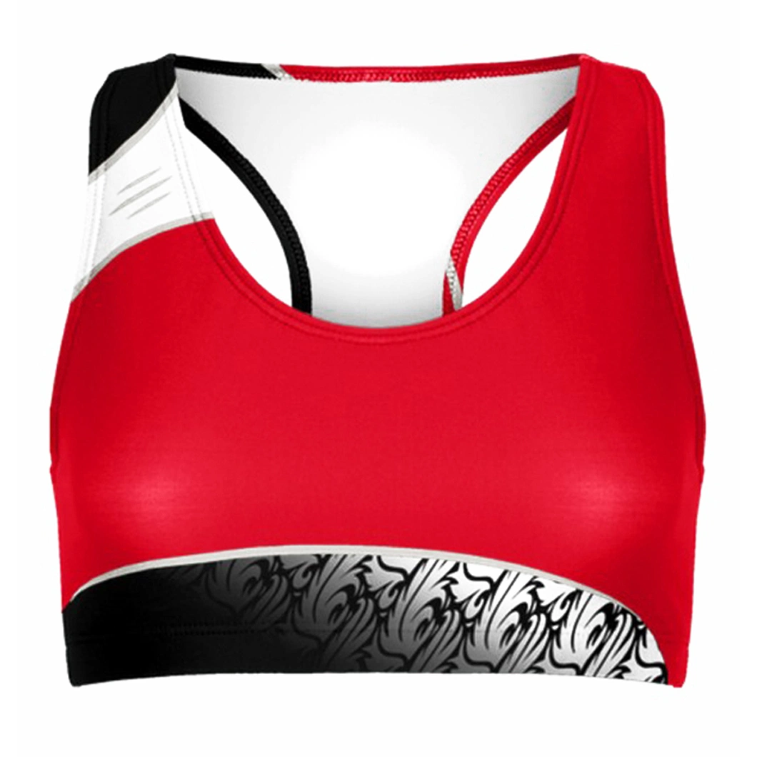 Wholesaling Custom Cheerleading Clothes Sublimation Cheer Practice Dance Bra