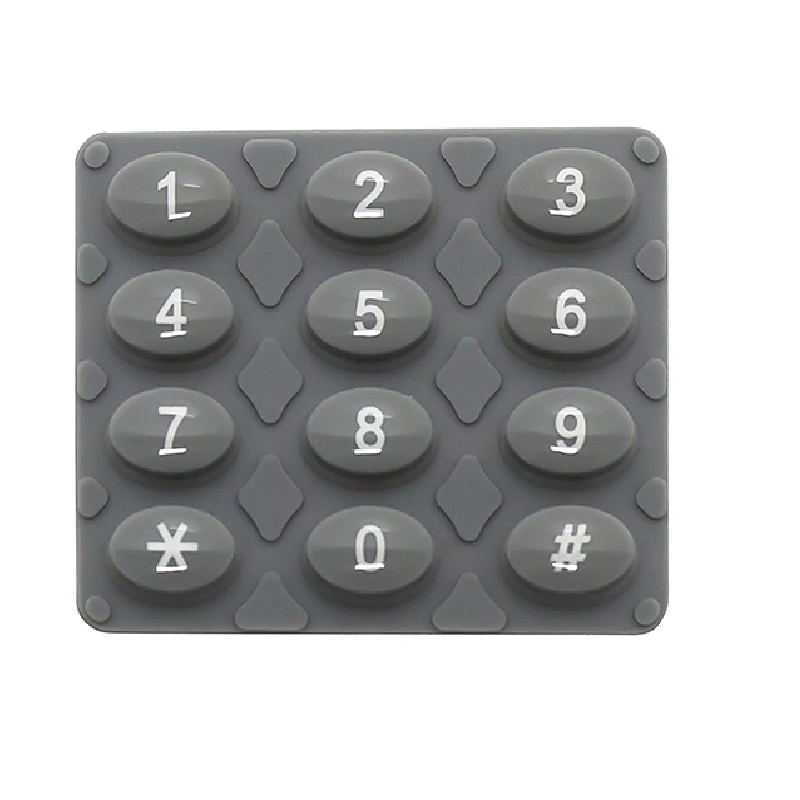 Low Resistance Carbon Pills Conductive Silicone Rubber Keyboard Buttons and Keypads