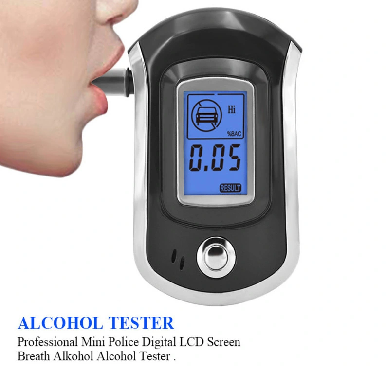 At6000 Portable LCD Digital Breath Alcohol Tester