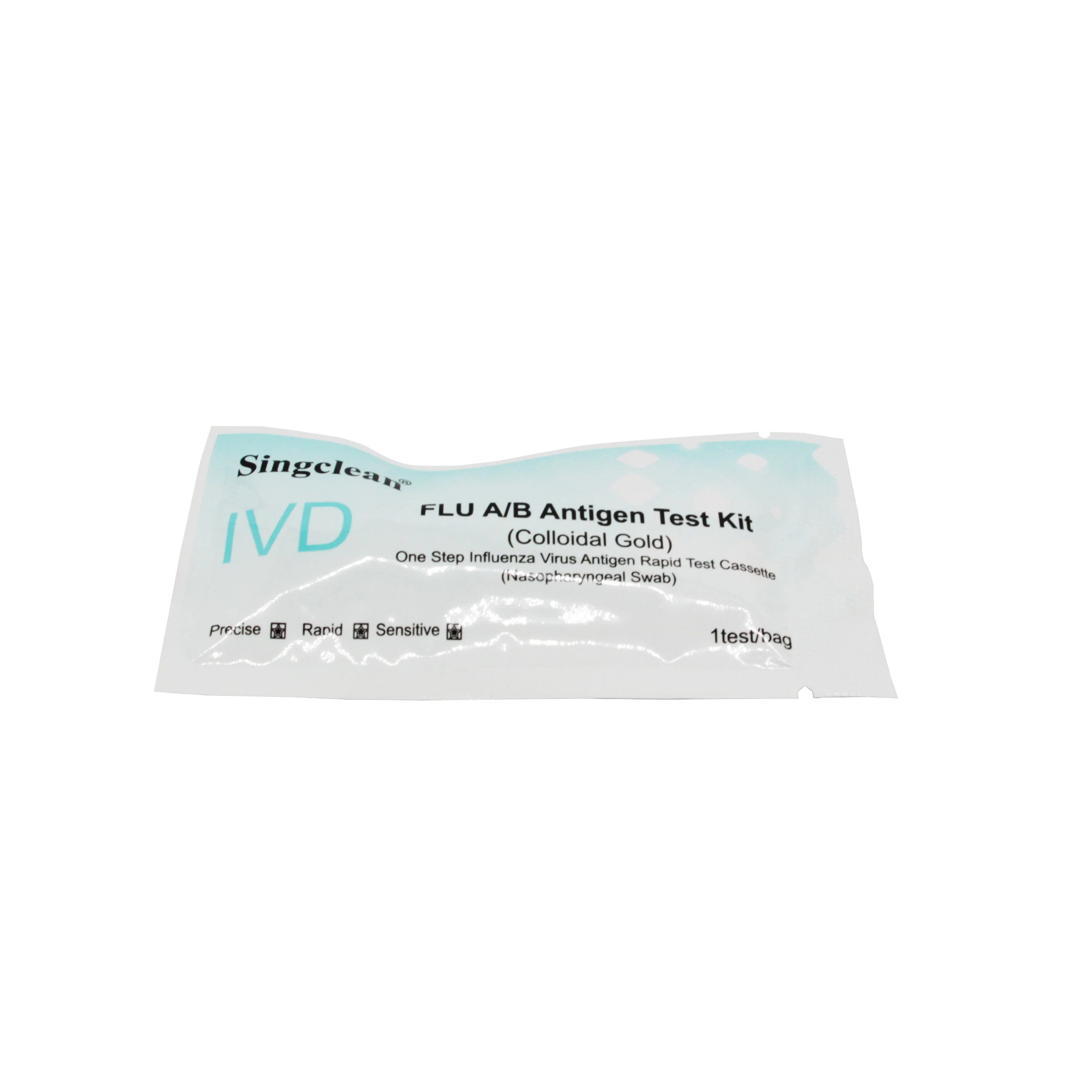 Singclean Virus AG Diagnostic Flu a/B Antigen Test Strip Kit for Easy Operating