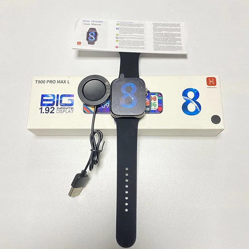 2.0-дюймовый большой экран BT Call Montre Relogio Wearable Device Пополните Inteligente Smart Watch Series 8 T900 PRO Max L. Смарт-часы