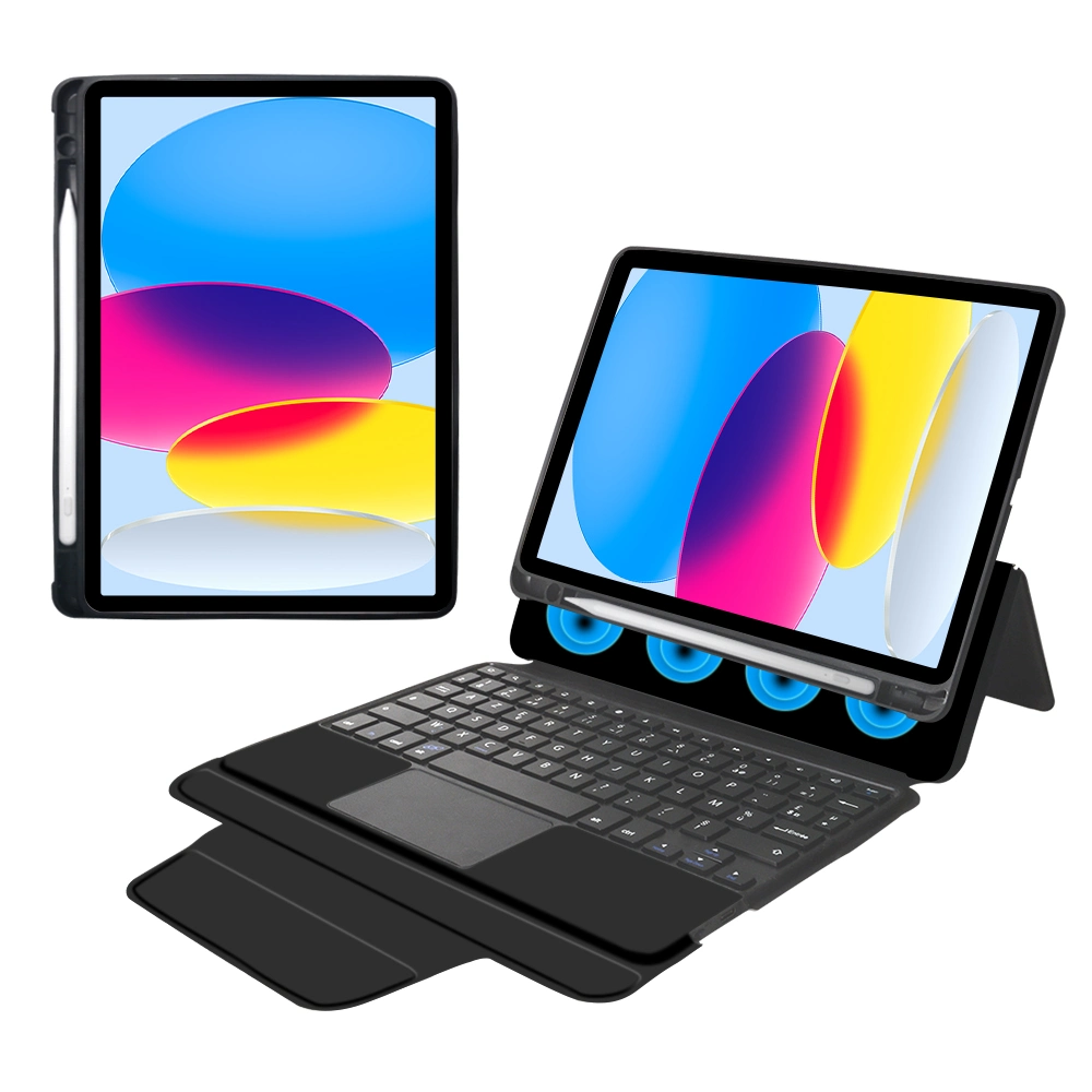 Detachable Back Cover Integrated Bluetooth Keyboard Tablet Case for iPad 10 2022