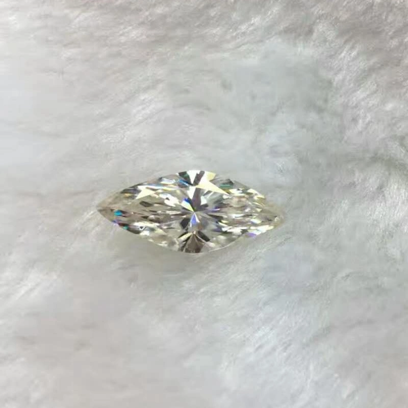 Weiße Farben-Marquis-Form 5X10mm 1 Karat Diamantes Moissanite mit Teste Positiv