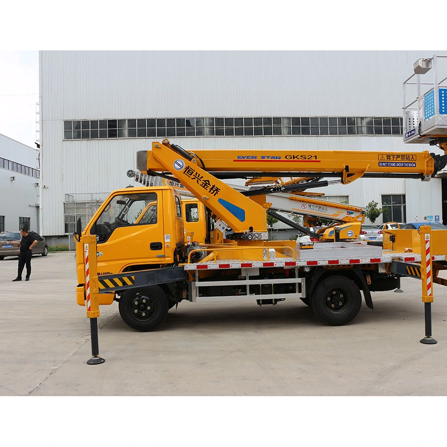 Empilhador Telescópico Construção Cherry Picker Manlift Montado na Plataforma de Elevação da Lança de antena