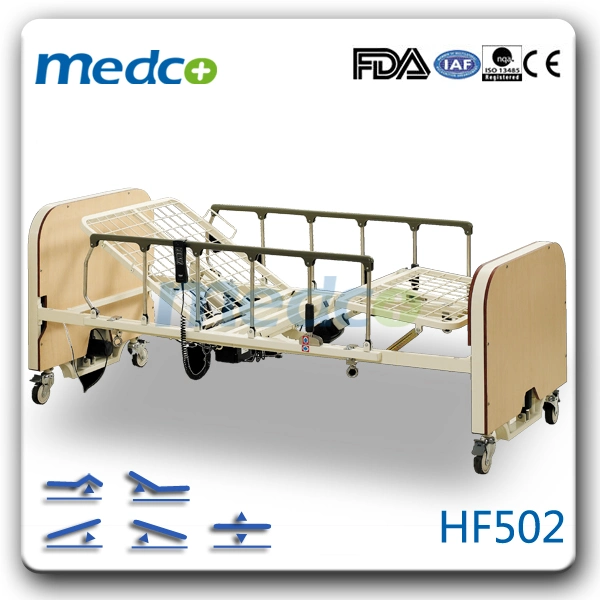 Hf501 Good Quality Medical Supply Five Functions Electric Folding Home Care Bed