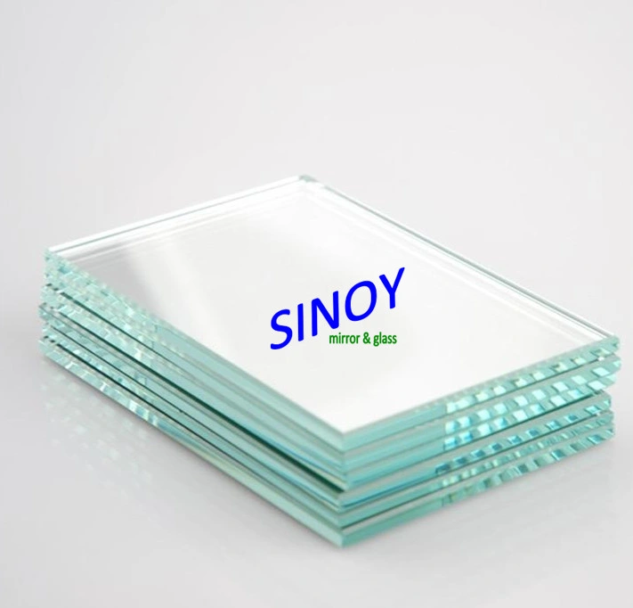 1.1mm - 8mm Thickness Float Glass Double Coated Clear Silver Mirror Glass, with Max Sheet Size 2440 X 3660mm for Interior Applications