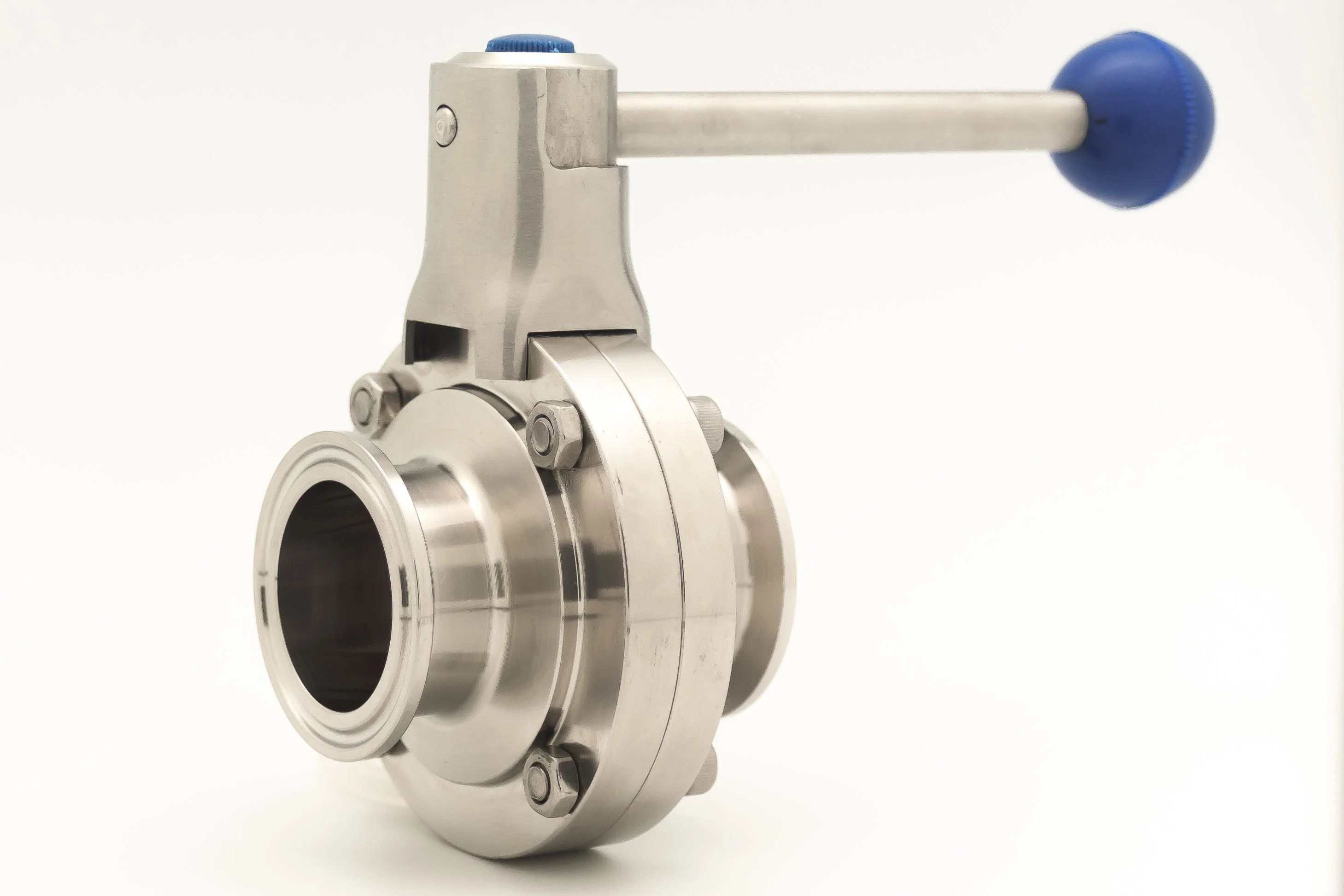 Sanitary Tc Connection Butterfly Valve with Pull Handle