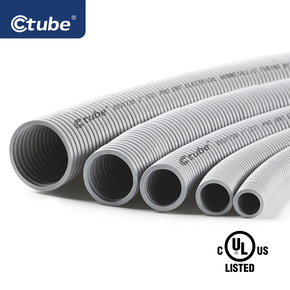 UL 1653 1 Inch Ent Electrical Flexible Conduit Manufacturer Corrugated Conduit