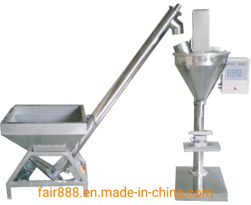 Accuracy Semi-Auto Desktop Screw Filler Auger Flour Powder Sugar Spice Filling Machine