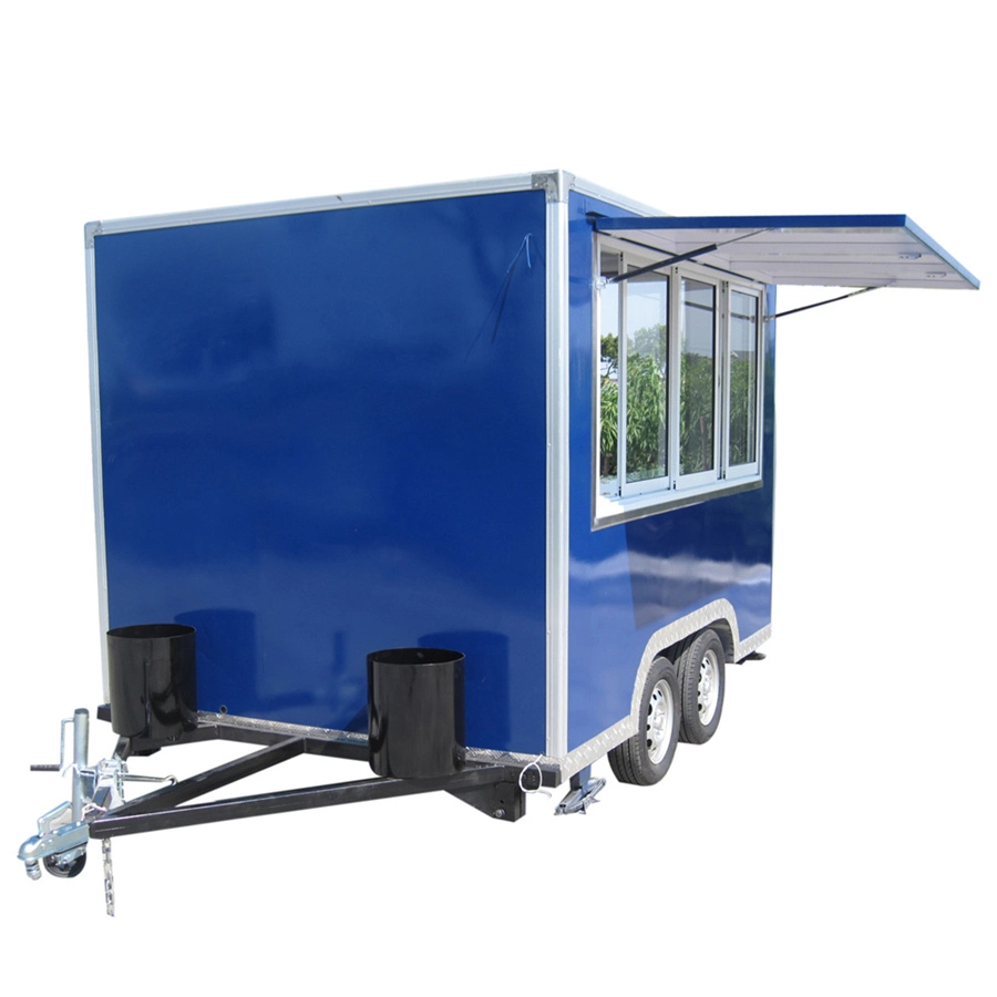 Commercial Coffee Concession Trailer Mobile Food Crepe Cart for Sale Drinks Food Vending Cart Hot Food BBQ Fast Food Chips Food Kiosk Trailer Ice Cream Cart