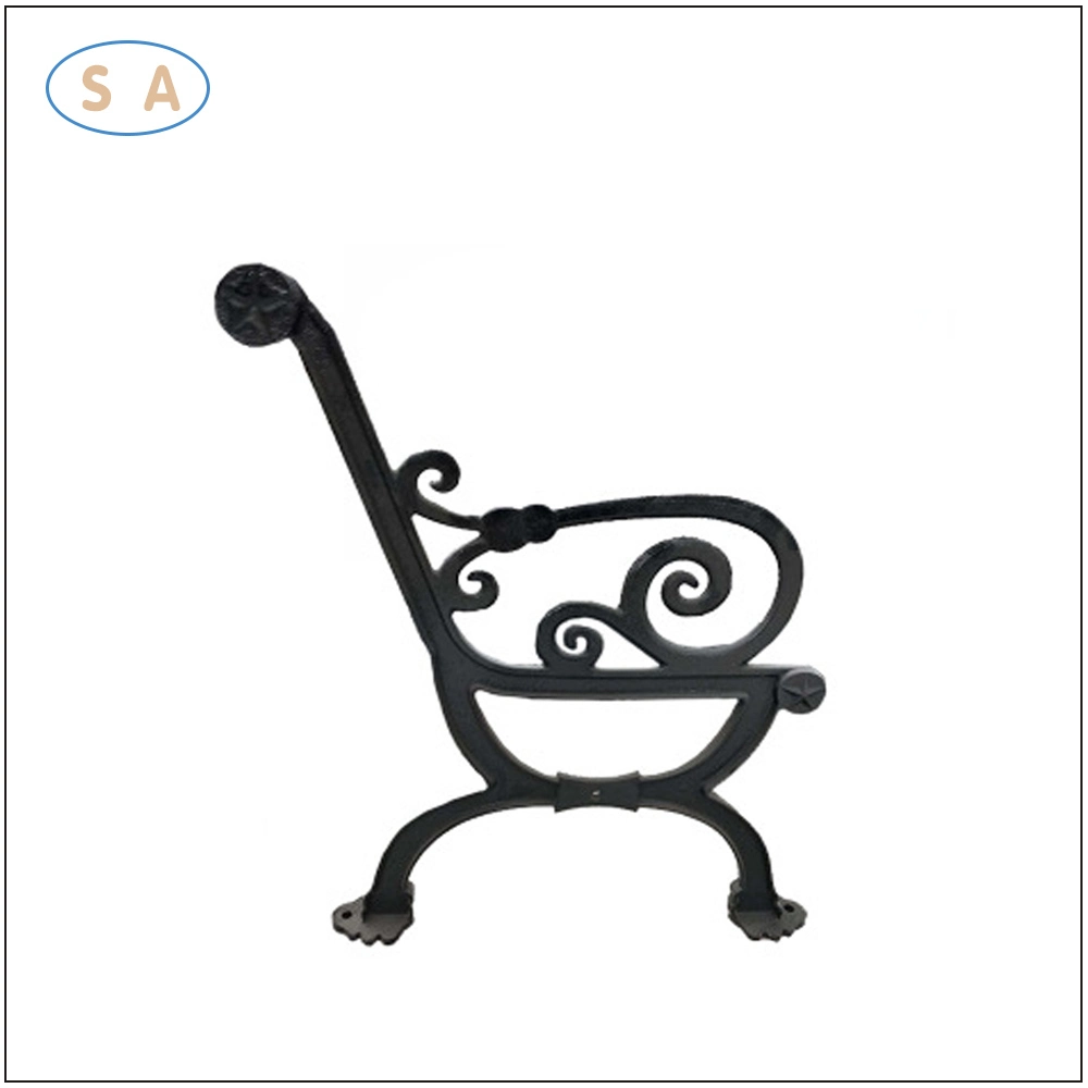 Gray Casting Iron Cast Decorative Wrought Iron Art European Style Chair Leg